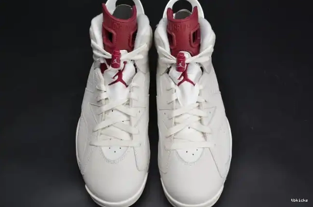 Rep TBK 6 Jordan 384664-116 Air Maroon Retro white 0611